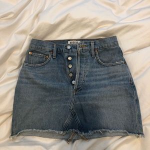 Agolde Mini Jean Skirt